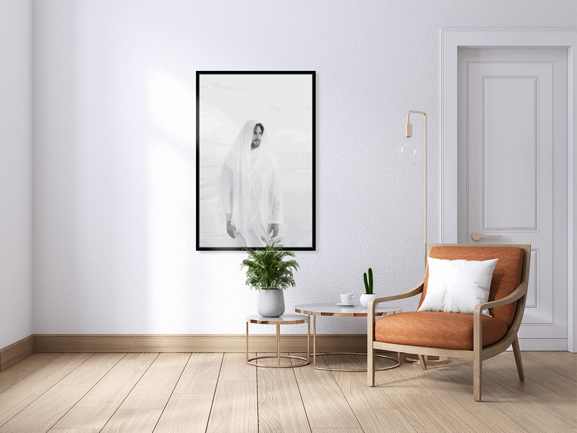 Be Still My Soul Portrait of Jesus Christ, Faith Based Modern Art