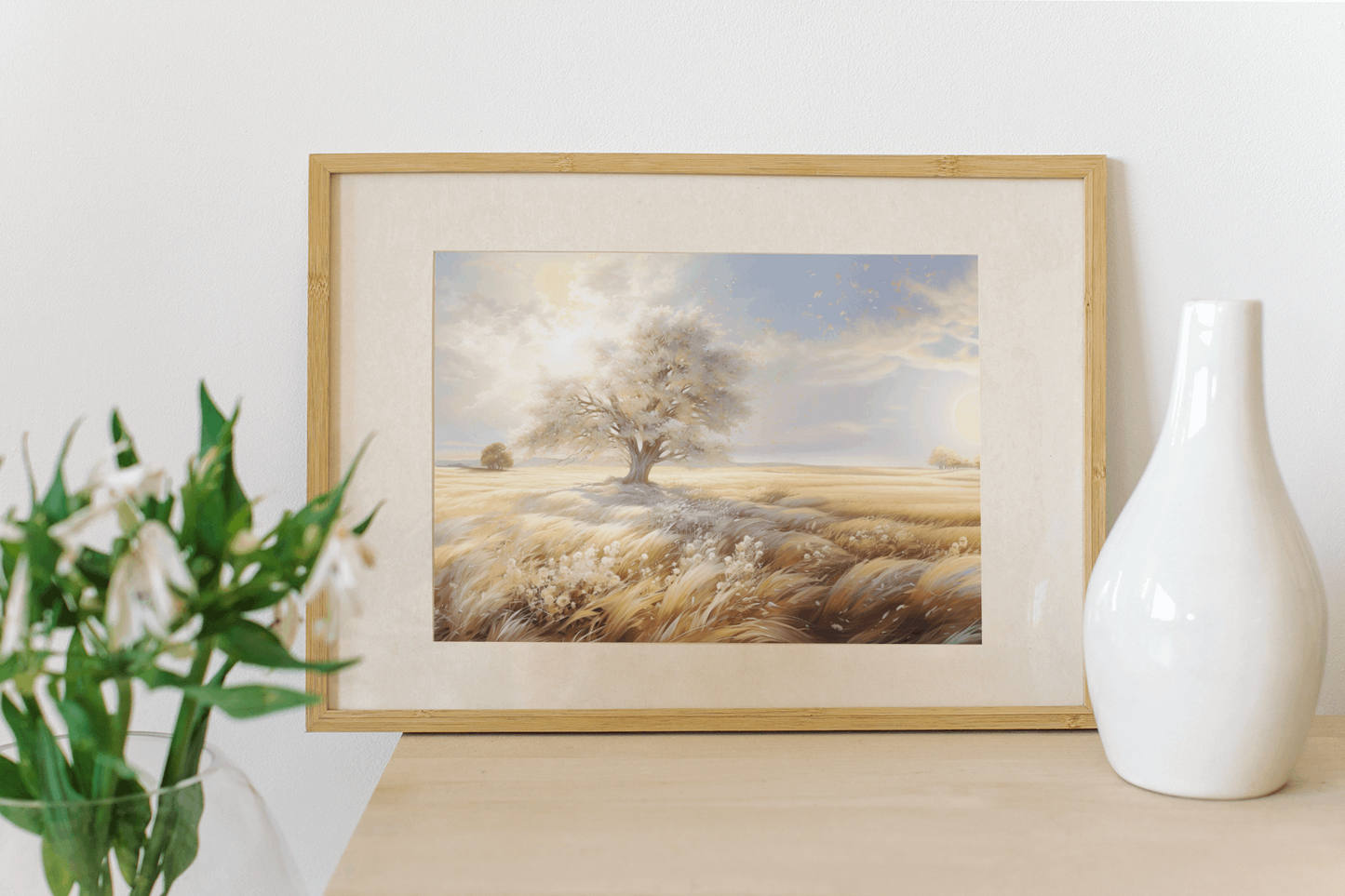 Tree of Life as described by Lehi to his son Nephi. Full of light and beauty the fruit of the tree represents the love of Christ- the sweetest fruit there is! Soft neutral colors portraying the serenity of abiding in the light of Christ and sharing His love. Digital Art print by artist and photographer H. Walker